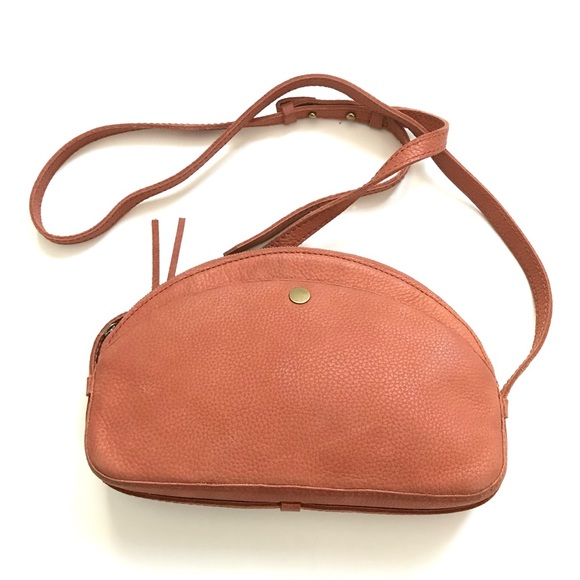 Madewell The Dakota Leather Shoulder Bag In Burnt Ember - Picture 3 of 5